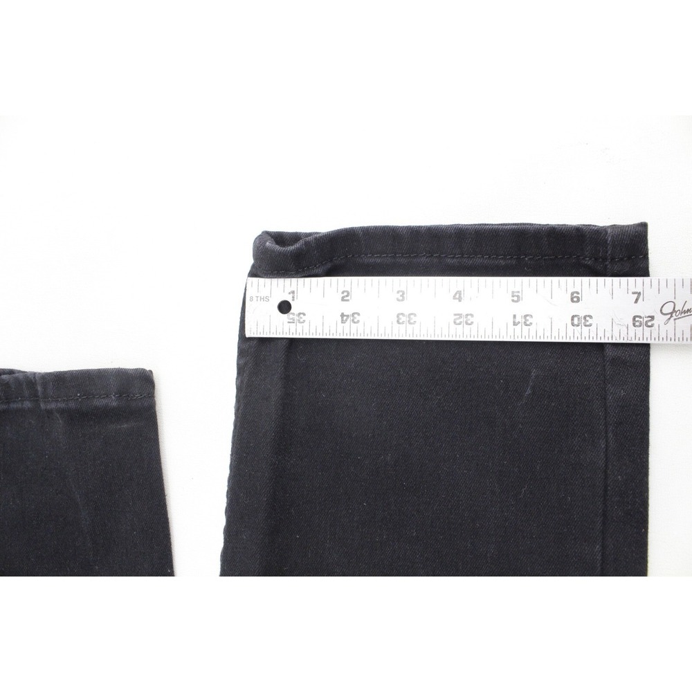 Levi's 502 Jeans 32x30 (Tag 32x32) Regular Taper Black Dark Wash - Picture 11 of 13